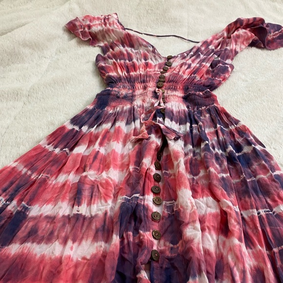 NWT Tieare Hawaii New Moon Tie Dye Maxi Dress - Picture 11 of 15
